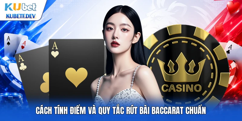 Cách tính điểm và quy tắc rút bài Baccarat chuẩn